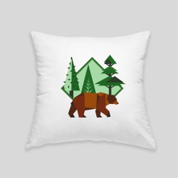 Coussin d’ours brun